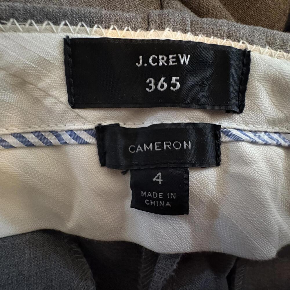J. Crew 365 Cameron Ankle Pants 4 Season Stretch Grey 4 - Picture 6 of 7
